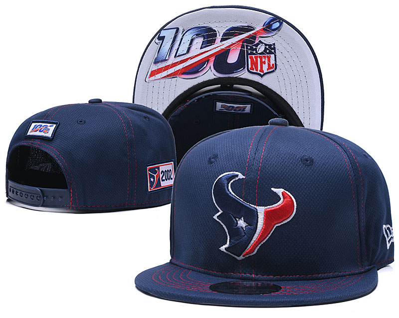 NFL Houston Texans 2019 100th Season Stitched Snapback Hats 026